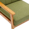 NicBex 1pc Accent Chair Leisure Chair Solid Wood Armrest Feet Lounge Chair Reading Chair Comfy Chair for Living Room Bedroom Studio - 3 of 4
