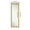 Amanti Art Landon Gold Narrow Non-Beveled On the Door Mirror Full Length Mirror, Wall Mirror 51.5 in x 17.5 in. - 4 of 4