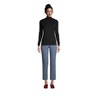 Lands' End Women's Relaxed Cotton Long Sleeve Mock Turtleneck - 4 of 4