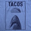 Mens Tacos Shark T Shirt Funny Jaws Tee for Guys - Crazy Dog Men's T Shirt For Summer - 2 of 4