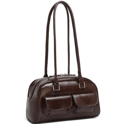 BEAFUP Y2K Shoulder Bag for Women, Small Purse, Trendy Retro Women's Shoulder Handbags Purses with Multiple Pockets, Zipper Closure