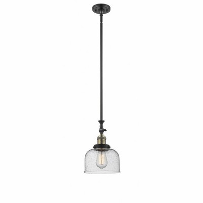 Bell - 1 Light Stem Hung Tiltable Mini Pendant In Industrial Style-14 Inches Tall and 8 Inches Wide