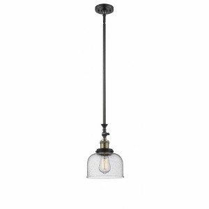Bell - 1 Light Stem Hung Tiltable Mini Pendant In Industrial Style-14 Inches Tall and 8 Inches Wide - 1 of 1