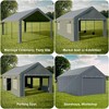 Garvee 13x20ft Carport -Portable Upgraded Garage，Heavy Duty Carport with 4 Roll-up Doors & 4 Ventilated Windows - 4 of 4