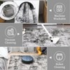 Modern Abstract Runner Rug, Washable Runner Non-Slip Soft Hallway Rug Runner Faux Wool Carpet for Entryway Bedroom Laundry Room, 2'x6', Gray - 3 of 4