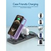 MAGIC JOHN 3 in 1 Foldable Travel Charging Station for iPhone 14/13/12/11/X/Pro/Max, for iWatch Ultra 7-2/SE, for AirPods 3/2/Pro, with Adapter - 3 of 4