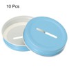 Unique Bargains Regular Mouth Coin Slot Bank Lid for Mason Jar Covers 10 Pcs - 3 of 4