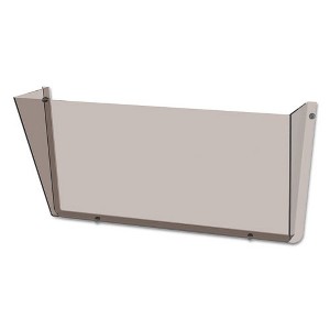 deflecto Unbreakable DocuPocket Wall File, Letter Size, 14.5" x 3" x 6.5", Smoke - 1 of 4