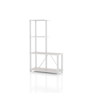 24/7 Shop At Home Silkpath 6 Shelf Modular Bookcase with Support