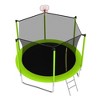 Jump Into Fun Outdoor Trampoline,With UV-resistant Safety Net, Soft Rebound Pad,Ladder,Basketball net,Safe And Wear-Resistant Trampoline - 4 of 4