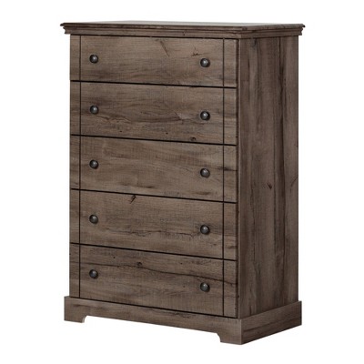 Avilla 5 Drawer Chest Fall Oak - South Shore