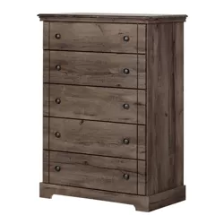 Lilac 5 Drawer Chest Fall Oak - South Shore