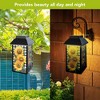 Briarwood Lane Summer Lantern 12" x 6" x 6" Checkered Sunflowers Solar For Summer Lantern - 3 of 4