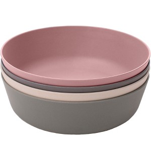 WeeSprout Bamboo Kids Bowls, Set of Four Kid-Sized Dinnerware, Cereal, Leftovers & Snack Bowl - 1 of 4