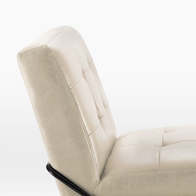 eLuxury Upholstered Tufted Accent Chair, 3 of 12