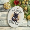 Let Him Fix It Quirky Cat Ornament, Cute and Funny Christmas Gift| OrnamentallyYou - 4 of 4