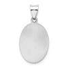 Black Bow Jewelry 14k Yellow or White Gold Hollow Oval St. Christopher Pendant, 14x28mm - 3 of 4
