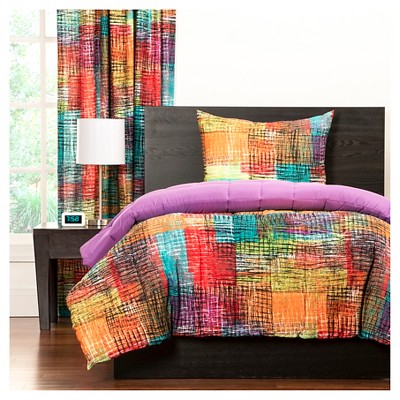 Twin Crayola Etch Reversible Comforter and Shams