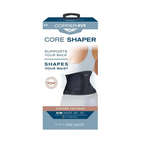  Copper Slim Waist Belt for Men - Waist Trimmer Shapewear Sweat  Belt with Back Support (Black, XL) : Health & Household