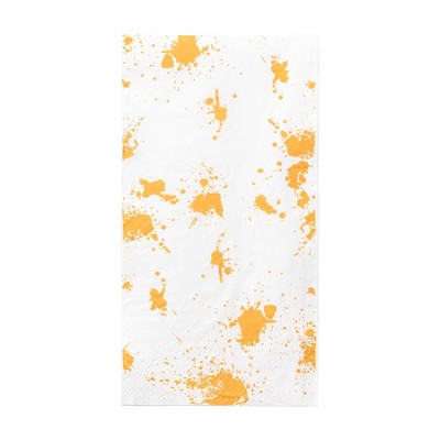Smarty Had A Party White w/ Gold Paint Splatter Paper Dinner Napkins - 600 pcs