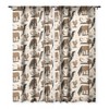 Allie Falcon Electric Oasis Black Brown Single Panel Sheer Window Curtain - Deny Designs - image 3 of 4