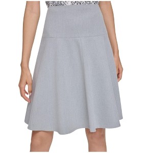 Calvin Klein Womens Fit & Flare Side-Zip Flared Skirt, , 14 - 1 of 1