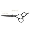 Unique Bargains Stainless Steel Hair Cutting Scissors Black 1 Pc - 4 of 4