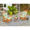 ARTPLAN Patio Chair Cushions Combined Seat and Back,Tufted Outdoor Swivel Chair Cushion with Tie,44"x20"x4"，1 Count,Floral - 3 of 4
