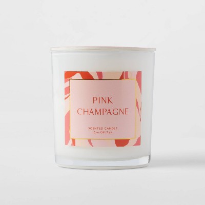 5oz Glass Jar Pink Champagne Candle - Opalhouse™