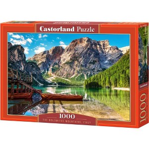 1000 Piece Jigsaw Puzzle, The Dolomites Mountains, Italy, Idyllic view, Landscape puzzle, Adult Puzzle, Castorland C-103980-2 - 1 of 4
