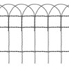 vidaXL Garden Border Fence Powder-coated Iron 32.8'x1.3' - 3 of 4