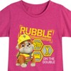 Girls' - Paw Patrol - Rubble & Crew Fitted Short Sleeve Graphic T-Shirt - 2 of 4