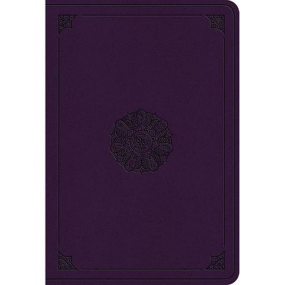 ESV Value Large Print Compact Bible (Trutone, Lavender, Emblem Design) - (Leather Bound)