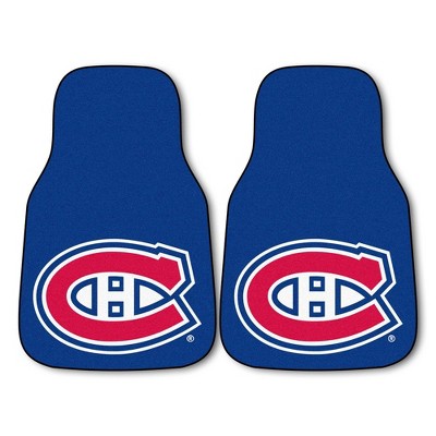 NHL Montreal Canadiens Carpet Car Mat Set - 2pc