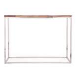 Pendroy Boho Glam Handcrafted Wood Console Table Natural/Silver - Christopher Knight Home