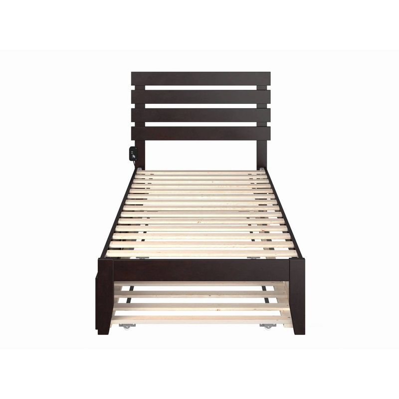 Twin XL Oxford Bed with Twin XL Trundle Espresso - AFI, 5 of 9