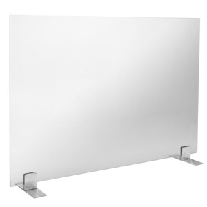 39x29" Fireplace Screen Tempered Glass 1 Panel Fire Door Cover Spark Guard - 1 of 4