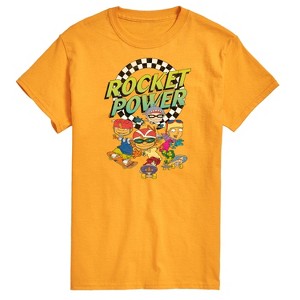 Men's - Nickelodeon - Rocket Power Retro Logo with Otto Regina Sam Maurice Short Sleeve Graphic T-Shirt - 1 of 4