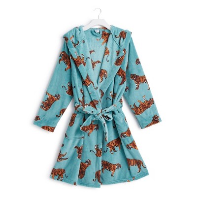 Image of Vera Bradley Women's Outlet Fleece Robe Bali Tigers