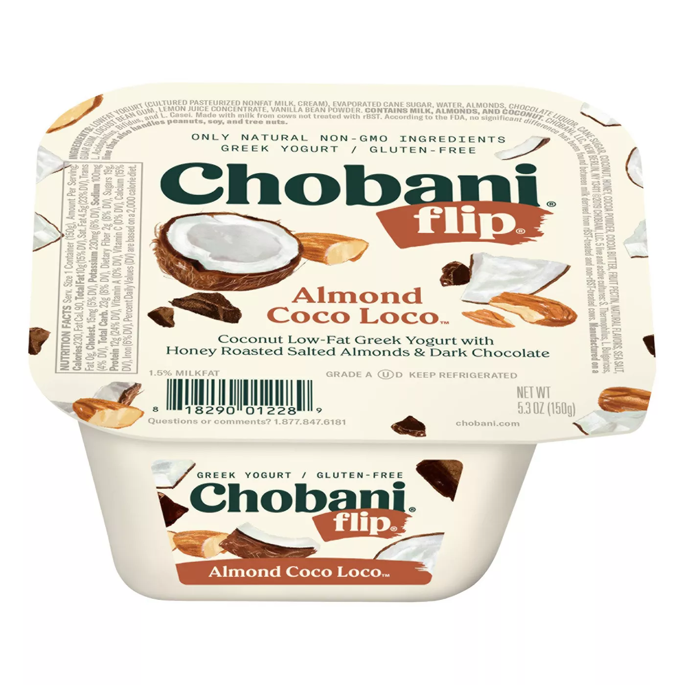 Chobani Chobani® Flip® Low-Fat Greek Yogurt Almond Coco Loco™ 5.3oz