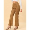 INSPIRE CHIC Women's Casual High Waist Wide Legs Bell Bottom Flared Long Pants - 2 of 4