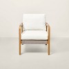 Wood & Rope Outdoor Patio Club Chairs (Set of 2) - Hearth & Hand™ with Magnolia: Weather-Resistant, Removable Cushions - 3 of 4