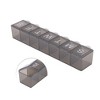 Unique Bargains 7 Compartment Single Row Pill Case 1 Pc - 3 of 4