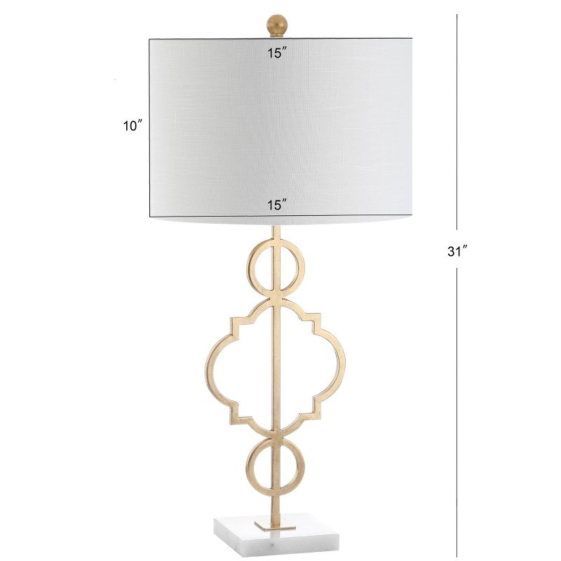 31&#34; Metal July Table Lamp (Includes LED Light Bulb) Gold - JONATHAN Y, 5 of 9