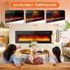 CuisinSmart 50 Inch Electric Fireplace Wall Mounted, Recessed Electric Fireplace with Remote Control, 12 Flame Color&Low Noise&Touch Screen - 4 of 4