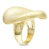 EVERLY JEWELRY | 18k Gold Plated Goldtone Ring W/ Matte & Sparkling Finishing - 2 of 3