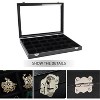 24-Grid Jewelry Box with Clear Lid & Lock, Removable Black Velvet Tray for Display and Storage - 4 of 4