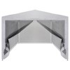 vidaXL Party Tent with 4 Mesh Sidewalls 9.8' x 9.8' - 3 of 4