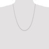 Black Bow Jewelry 1.5mm 10K White Gold Diamond Cut Solid Rope Chain Necklace - 2 of 4