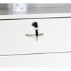 NicBex 5 Drawers Chest of Drawers with Locking Top Drawer Closet Organizers and Storage with Metal Glide rails for Bedroom, Living Room, White - 3 of 4